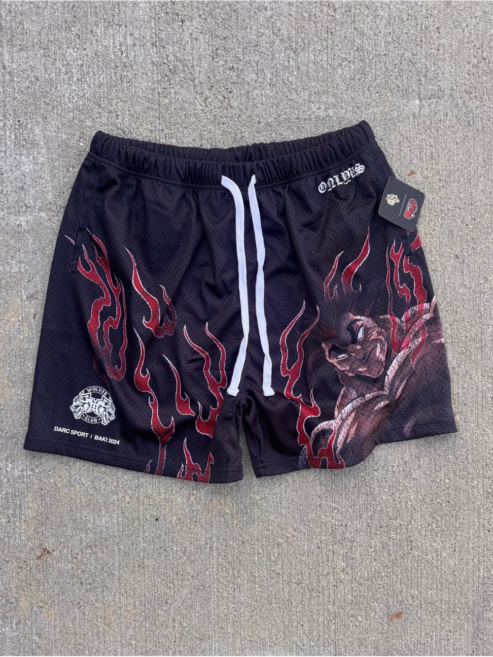 Darc Sport x Baki Ogre Mesh Shorts in Black